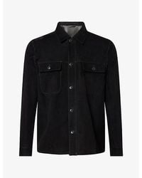 Sunspel - Regular-Fit Suede Overshirt - Lyst