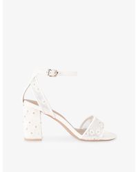 Carvela Kurt Geiger - Kianni Floral-Embroidered Heeled Sandals - Lyst