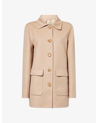 Valentino - Logo-Embellished Single-Breasted Virgin Wool And Cashmere-Blend Jacket - Lyst