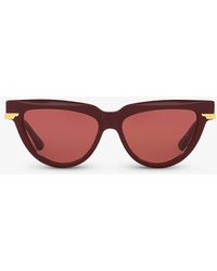 Bottega Veneta - 6j000421 Bv1265s Cat Eye-frame Acetate Sunglasses - Lyst