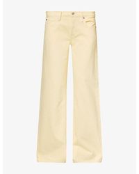 FRAME - X Amelia The Wide Flared-Leg Denim Jeans - Lyst
