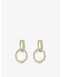 Astley Clarke - Asteri 14Ct- And 1.092Ct Lab-Grown Diamond Hoop Earrings - Lyst