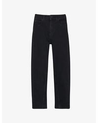 Whistles - Barrel-Leg High-Waist Stretch-Denim Jeans - Lyst