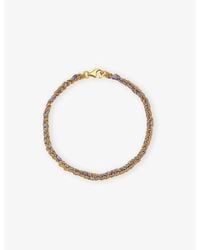 La Maison Du Couturier - Assya Panama 18Ct-Plated Sterling- And Silk Friendship Bracelet - Lyst