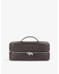 Sandro - Top Handle Grained Faux-Leather Wash Bag - Lyst