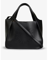 Stella McCartney - Circle Logo Faux Leather Shoulder Bag - Lyst