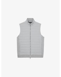 Reiss - Newford Zip-Through Stretch-Woven Gilet - Lyst