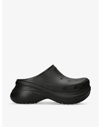 Balenciaga - X Crocs Platform-sole Rubber Mules - Lyst