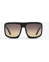 Tom Ford - Tr001675 Clint Square-frame Polyamide Sunglasses - Lyst
