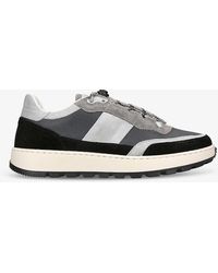 Collegium - Pillar Trail Contrast-panel Leather And Suede Low-top Trainers - Lyst