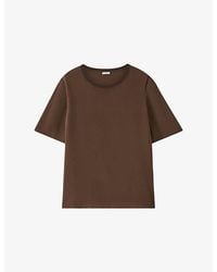 JOSEPH - Rubin Short-Sleeved Silk-Crepe Blouse - Lyst