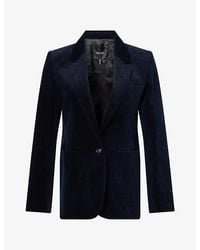 ME+EM - Sharp Shoulder Cotton-Cord Blazer - Lyst