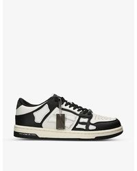 Amiri - Skel Panelled Leather Low-top Trainers - Lyst