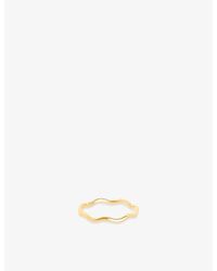 Astrid & Miyu - Wave 14Ct Band Ring - Lyst