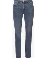 Mens Adler In Stretch Twill Jeans In Navy Atterley Men Clothing Jeans Stretch Jeans 