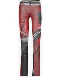 OTTOLINGER - Slim-fit Straight-leg High-rise Stretch-recycled Polyester Trousers - Lyst
