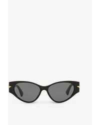 Bottega Veneta - Bv1002s Cat-eye Acetate Sunglasses - Lyst