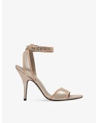 AllSaints - Vera Leather Heeled Sandals - Lyst