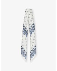 Weekend by Maxmara - Onesto Graphic-Print Twill Silk Scarf - Lyst