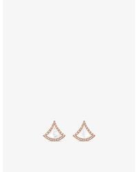 BVLGARI - Divas' Dream 18Ct Rose- 0.1Ct Diamond And Mother-Of-Pearl Earrings - Lyst