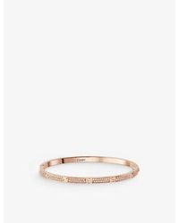 Cartier - Love Small 18Ct Rose- And 0.95Ct Brilliant-Cut Diamond Bracelet - Lyst