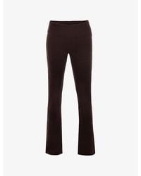 House Of Cb - Ama Straight-leg Mid-rise Knitted Trousers - Lyst