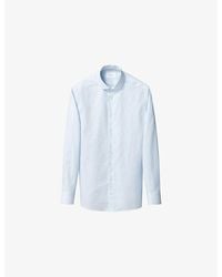 Eton - Contemporary-Fit Long-Sleeved Cotton-Twill Shirt - Lyst