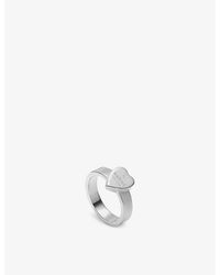 Gucci - Trademark Sterling Heart-shaped Ring - Lyst