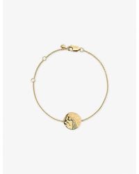 Monica Vinader - Cancer Zodiac 18Ct Vermeil-Plated Sterling Chain Bracelet - Lyst