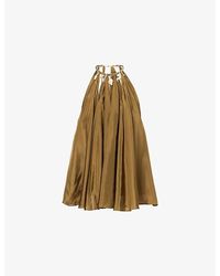 Zimmermann - Mahon Chain Neck Silk Blouse - Lyst