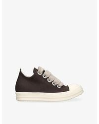 Rick Owens - Jumbo-Lace Low Canvas Trainers - Lyst