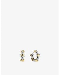 Tiffany & Co. - Sixteen Stone By Tiffany Narrow Platinum, 18Ct And 0.60Ct Diamond Hoop Earrings - Lyst