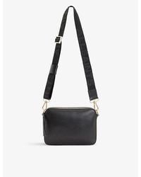 AllSaints - Lucile Branded-strap Leather Cross-body Bag - Lyst