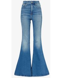 GOOD AMERICAN - Super Bell Slim-fit High-rise Stretch-denim Blend Jeans - Lyst