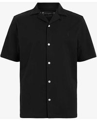 AllSaints - Hudson Logo-embroidered Relaxed-fit Organic-cotton Shirt X - Lyst