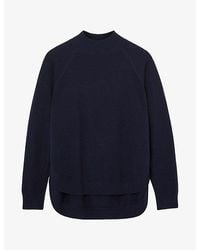Reiss - River Funnel-Neck Wool And Cashmere-Blend Jumper - Lyst
