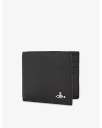 Vivienne Westwood - Black Milano Grained Leather Billfold Wallet - Lyst