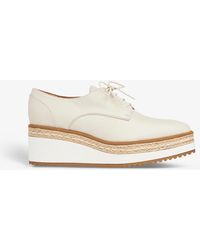LK Bennett Pembridge Platform-wedge Oxford Shoes - White