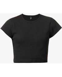 Cou Cou Intimates - Pointelle Slim-fit Organic-cotton T-shirt - Lyst