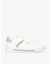 Carvela Kurt Geiger - Daze Jewel Leather Low-Top Trainers - Lyst