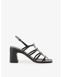 Claudie Pierlot - Jewelled Leather Heeled Sandals - Lyst