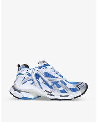 Balenciaga - Runner Mesh And Faux-leather Low-top Trainers - Lyst