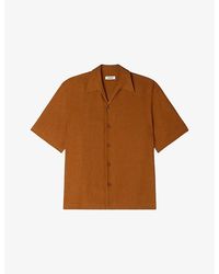 Sandro - Collared Relaxed-Fit Linen Shirt - Lyst