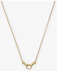 Missoma - X Harris Reed Good Hands 18ct Recycled Yellow -plated Brass, Cubic Zirconia And Black Onyx Pendant Necklace - Lyst