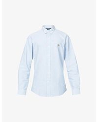Polo Ralph Lauren - Long-Sleeved Button-Down Slim-Fit Cotton Oxford Shirt - Lyst