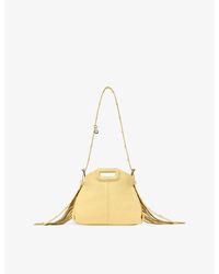 Maje - Mini M Mini Crackled Leather Bag - Lyst