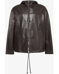 Bottega Veneta - Drawstring-hood Relaxed-fit Leather Jacket - Lyst