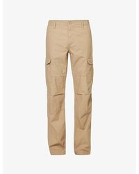 Carhartt - Aviation Straight-leg Regular-fit Cotton-canvas Cargo Trousers - Lyst