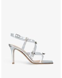 Gianvito Rossi - Crystal Fever 105 Pvc And Leather Heeled Sandals - Lyst