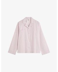 Tekla - Long-Sleeve Cotton-Twill Pyjama Shirt - Lyst